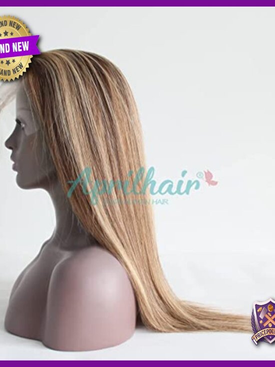 Glueless Lace Front Wig 16 Inch Brazilian Human Hair Straight 150% Density main image 4